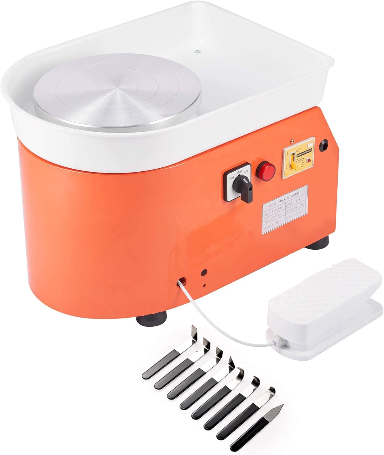 CO-Z 10 inches Pottery Wheel Machine, Electric Pottery Ceramic Forming Machine for Adults and Beginners, DIY Clay Spinning Wheel and Throwing Wheel Pottery with Foot Pedal, Clay Sculpting Tool Set