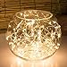 String Lights,Oak Leaf 60LEDs Led Fairy Starry Light Silver Wire Rope Lights 9.8ft for Bedroom Party Wedding Home DIY,Batteries Powered,Timer Function