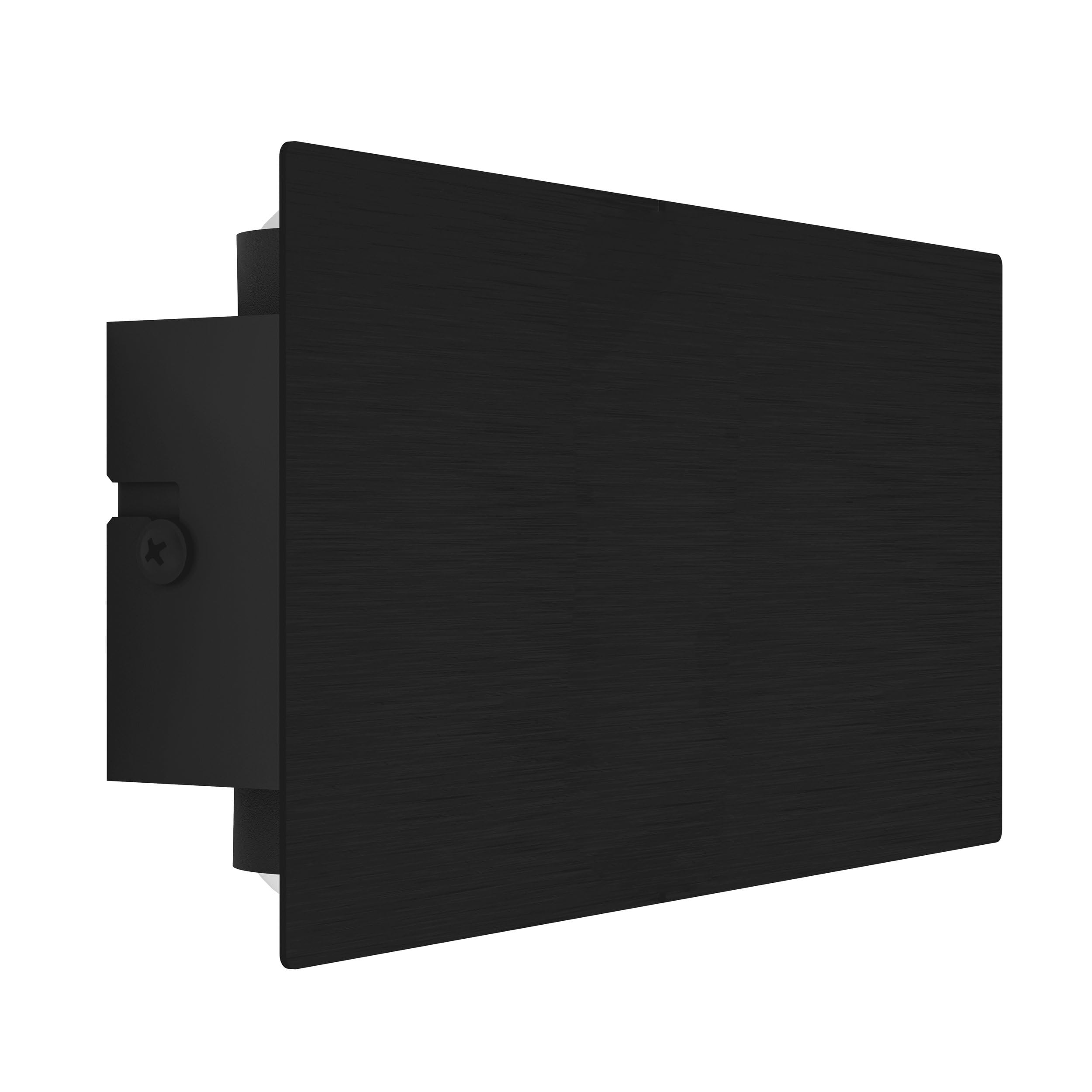 Eglo LED Indoor wall lightTalamello, Rectangular wall lamp with indirect Lighting, wall Spotlight for Hallway and Living Room, Metal in Black, Warm White, 4 x 20 cm