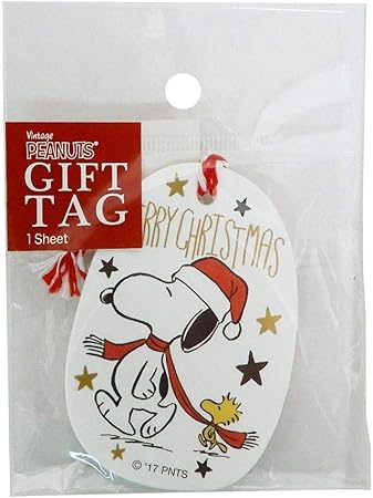 Amazon スヌーピー ラッピング用品 クリスマスギフト タグ マフラー ピーナッツ シール ステッカー おもちゃ