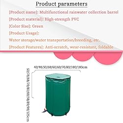Garden Water Butt With Stand And Tap - Folding Rain