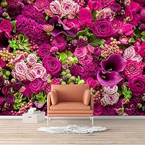 Wall Mural Elegant Rose Flower Floral Photo Removable Self-Adhesive Large Wallpaper - 66x96 inches