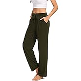 ARRIVE GUIDE Womens Yoga Sweatpants Comfy Lounge Pants with Pockets Wide Leg Loose Workout Joggers Casual Pajama Pants
