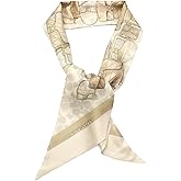 COACH womens Stacked Tabby Printed Wide Silk Skinny