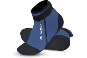 XUKER Neoprene Socks, 3mm Beach Volleyball Sand Soccer Wetsuit Socks Water Booties for Diving Snorkeling Kayaking Paddling