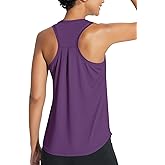 baleaf Women's Athletic Tank Tops Workout Sleeveless Running Racerback Shirts Quick Dry Breathable Yoga Tennis Gym