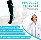 ACWOO Compression Socks 2 Pairs Unisex Best Graduated Support view 4