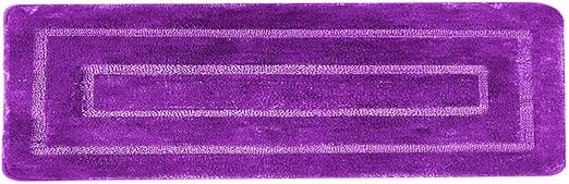 Amazon Com Luxury Home Collection Soft Microfiber Extra Long Non Slip Bath Rug Mat Runner 20 X 60 Runner Purple Kitchen Dining