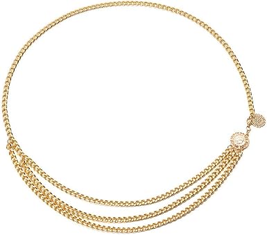 Womens Chain Belt (Gold) at Amazon 