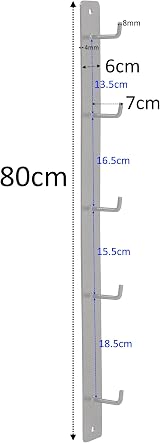 GYM MASTER Wall Mounted Lat Pulldown Attachment Handle Storage Bracket Max Grip view 4