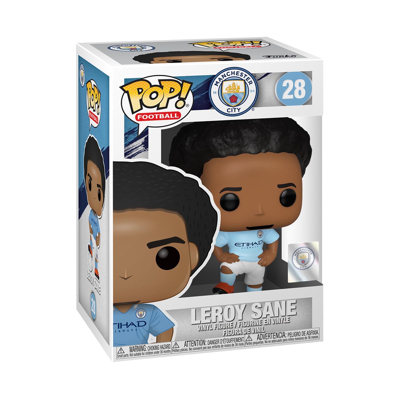 Funko POP! Vinyl Football: Manchester City-Leroy Sane - Manchester City FC - Collectable Vinyl Figure - Gift Idea - Official Merchandise - Toys for Kids & Adults - Sports Fans — image 1