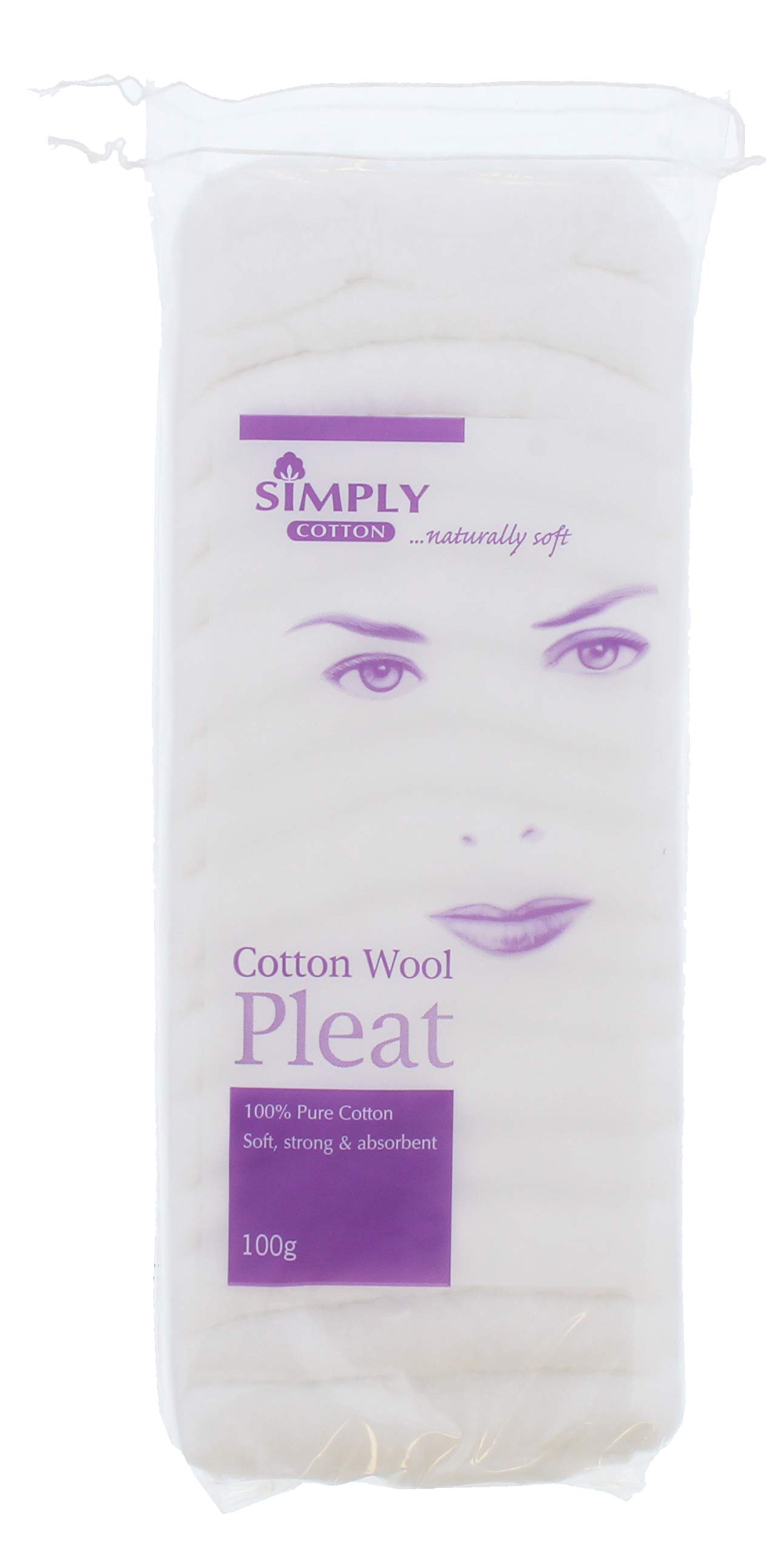 Simply Cotton Wool Pleat 100 g - Pack of 6