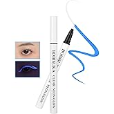 BOBISUKA Clear UV Neon Glow Eyeliner Pen, Invisible Ink White Eye Liner Pen, Waterproof Smudge-proof Graphic Liners, Eye Make