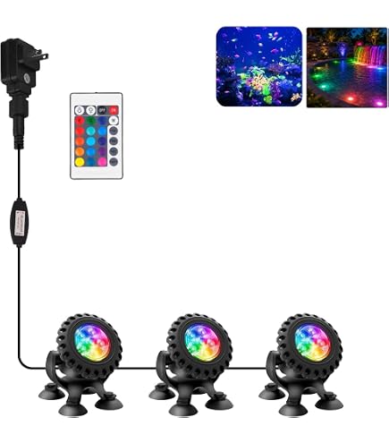 CREPOW Solar Pond Lights, 18 LED Super Bright Underwater CREPOW Solar Pond Lights, 18 LED Super Bright Underwater