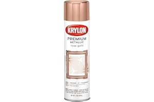 Krylon K01600007 Premium Metallic Aerosol Paint, 8 Fl Oz (Pack of 1), Rose Gold, 6 1