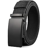 DOOPAI Belt Men, elastic golf belts for men, 2 Pack Nylon Ratchet Belt Mens Belts Casual, Adjustable Trim to Fit