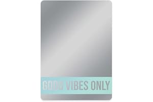 Canopy Street Good Vibes Only Magnetic Mirror / 5" x 7" Shatterproof Acrylic School Locker Accessory/Teen Girl Summer Decor/Made in The USA