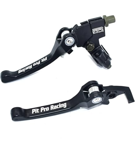 TABLZONE 2Pcs Motorcycle Brake Clutch Lever Set Black Aluminum Alloy For Smooth Control