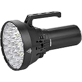 IMALENT MS32 Brightest Flashlight 200,000 Lumens 1618 Meters Beam Distance | Powerful Rechargeable Light with OLED Display, 8 Modes Brightness, Handle Never hot for Outdoor Emergency, Camping, Rescue