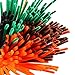 Caydo 320 Pieces Halloween Pipe Cleaners Chenille Stems 6mm x 12inch, Chenille Stems for DIY Art Craft Decorations (Black, Brown, Dark Green, Orange)