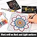 Sunshilor Metallic Paint Pens for Rock Painting, Stone, Wood, Fabric, Canvas, Ceramic, Wine Glass, Black Paper, Scrapbooking, Adult Coloring, 0.7mm Extra Fine Tip Metallic Paint Markers, 12 Colors
