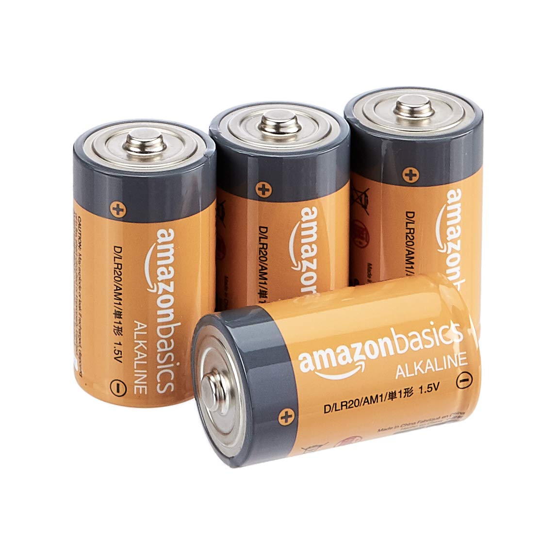 Buy AmazonBasics D Cell Everyday Alkaline Batteries (4Pack) Online at