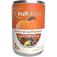 Fruitables Pumpkin Digestive Supplement – Made with Pumpkin for Dogs – Healthy Fiber Supplement for Pet Nutrition – 15 ounces