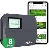 Indoor Smart Sprinklers Controller WiFi, Irrigation Controller Easy Use App Enabled, 8 Zone + 16 Plans, Save Water Auto Skip