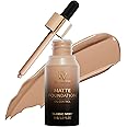 FV Matte Liquid Foundation - Full Coverage, Long-Lasting, Oil Control, Minimizes Pores, Waterproof Makeup for Oily/Combination Skin, Flawless Finish, 1 Fl. Oz(Classic Ivory)