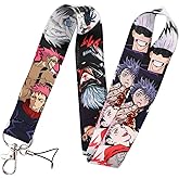 Pinstant Satoru Gojo Jujutsu Kaisen Anime Manga 17.7" Neck Lanyard Keychain Holder ID Badge Mobile Phone Pin Strap
