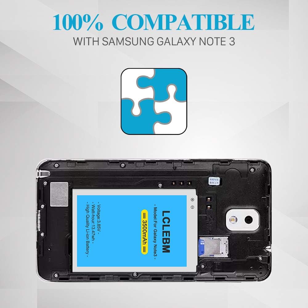 Samsung Galaxy Note 3 Battery Lclebm 3500 Mah Amazon De Elektronik