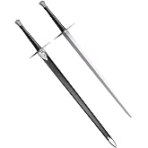 Cold Steel Hand-And-A-Half Sword with Leather/Wood Scabbard | Leather/Wood Scabbard