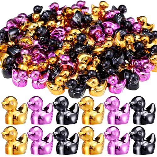 Blueweenly 100 Pcs Halloween Mini Duck Figures Purple, Black, and Orange at Amazon