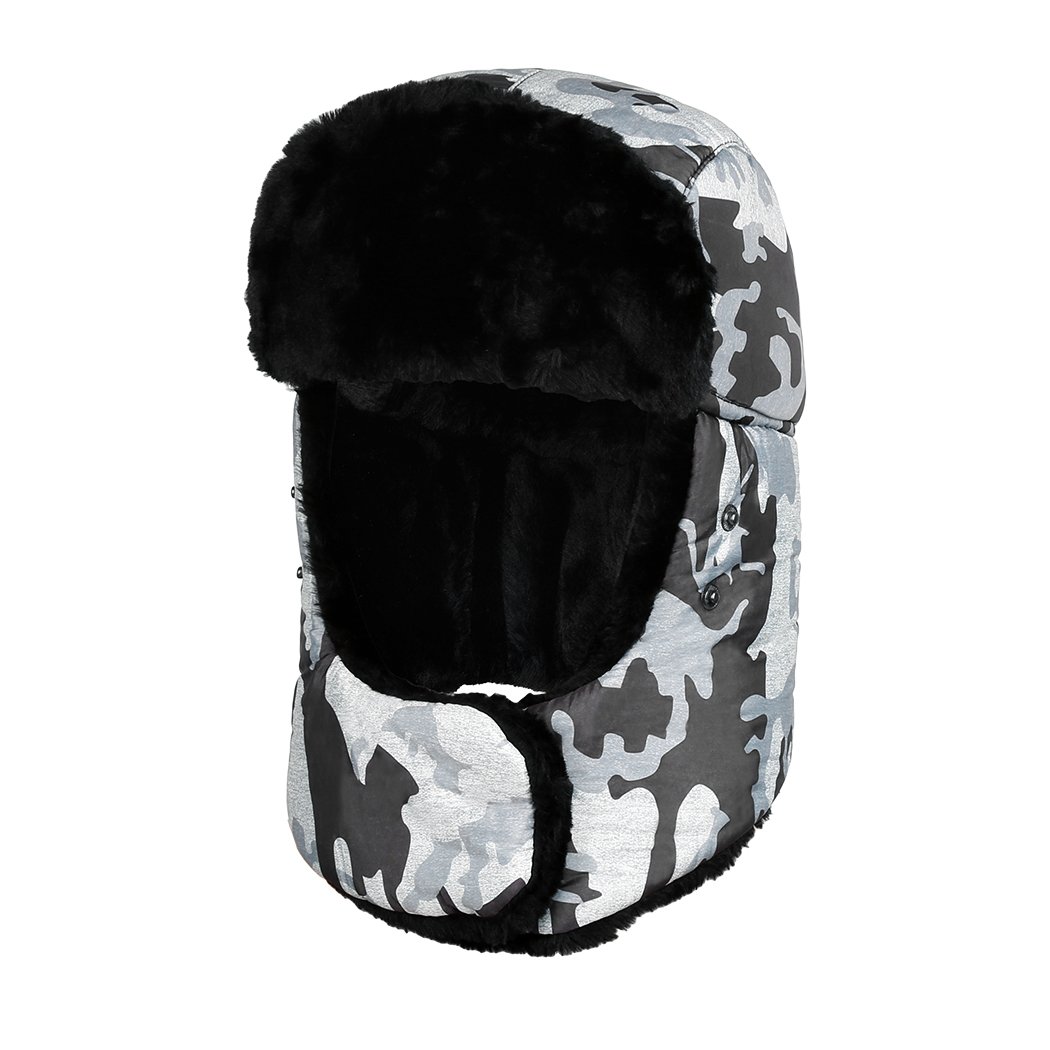 Vbiger hombres Mujeres Estilo Ruso Gorro Aviador Invierno Sombrero Caliente con Orejeras