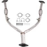 ZHRUIHAN Exhaust | Stainless Steel Exhaust Direct Fit Y Pipe Compatible for | G37 2009-2013 3.7L V6, OE: FCE735-54-04 | EPA Compliant