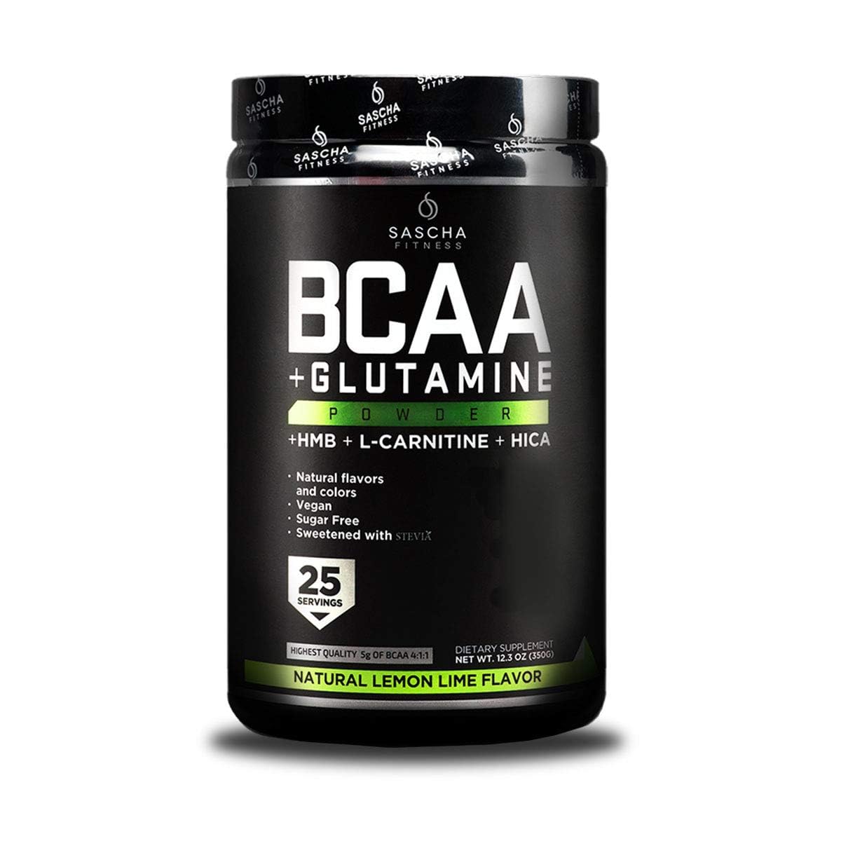 SASCHA FITNESS BCAA 4:1:1 + Glutamina, HMB, L-Carnitina, HICA | Mezcla en  polvo potente e