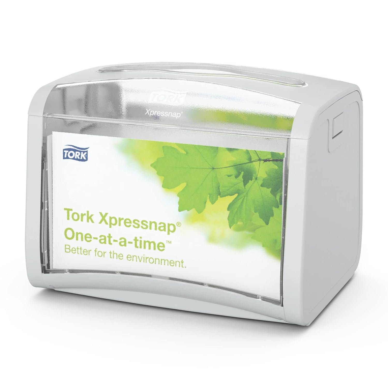 Tork Xpressnap Tabletop Napkin Dispenser Suitable For N4 Interfold Napkin Refills - Signature Design, Light Grey