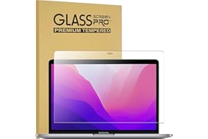 KEANBOLL Tempered Glass Screen Protector Designed for MacBook Pro 13 M2/M1 (2022-2016) Touch Bar & MacBook Air 13 M1(2020-2018) Touch ID,Ultra Clear 9H Hardness Bubble-free Tempered Glass Shield