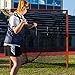 Champion Sports Collegiate Lacrosse Goal: 6x6 Feet Professional Mens & Womens Goal, Orange - Net Sold Separately