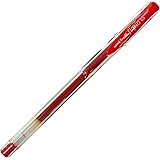 Uni-ball Signo UM-100 0.5mm Gel Ink Rollerball Pen, Red (10 pcs Box)