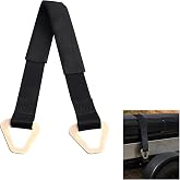 39.37"&times;2" Axle Straps with D Rings,Heavy Duty D Ring Straps | Load Capacity 6614 Lb,High Tensile Strength,with Protective Sleeve,Easy Installation,Fit Car Trailer Truck Fixation