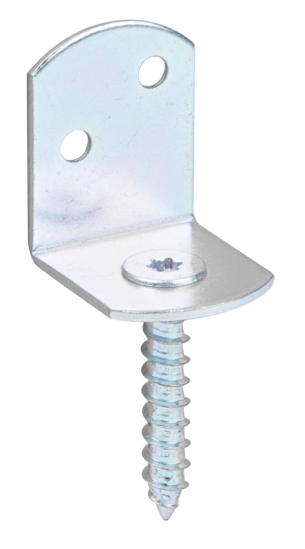 Alberts 212209 Braid Fence Holder L-Shaped | in Various Designs | Yellow Galvanised | Total Height 83 mm | Set of 24