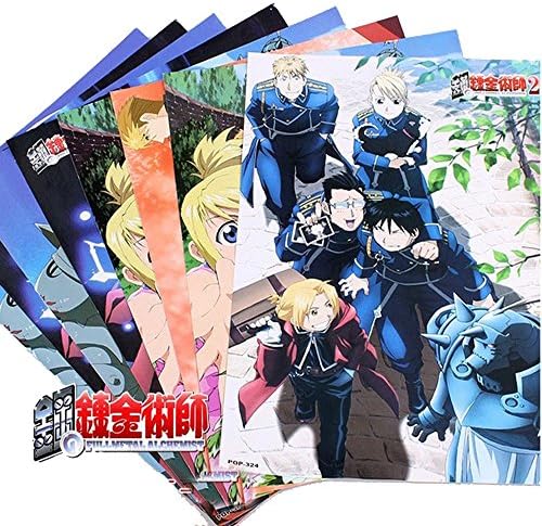 Anime Fullmetal Alchemist 8 Pcs poster