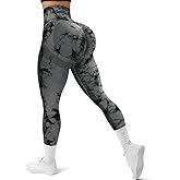GILLYA Women's High Waist Yoga Shorts Pockets Workout Biker Shorts Tummy Control Non See-Through Compression Running Shorts