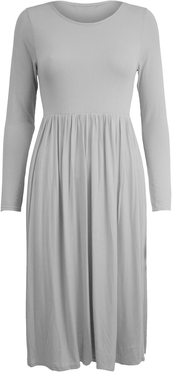 jersey midi skater dress