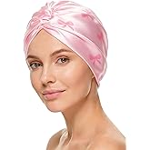Ramede Silk Bonnet for Sleeping Women Adjustable Satin Coquette Satin Cap Double Hair Bonnet for Curly Braid Straight Hair