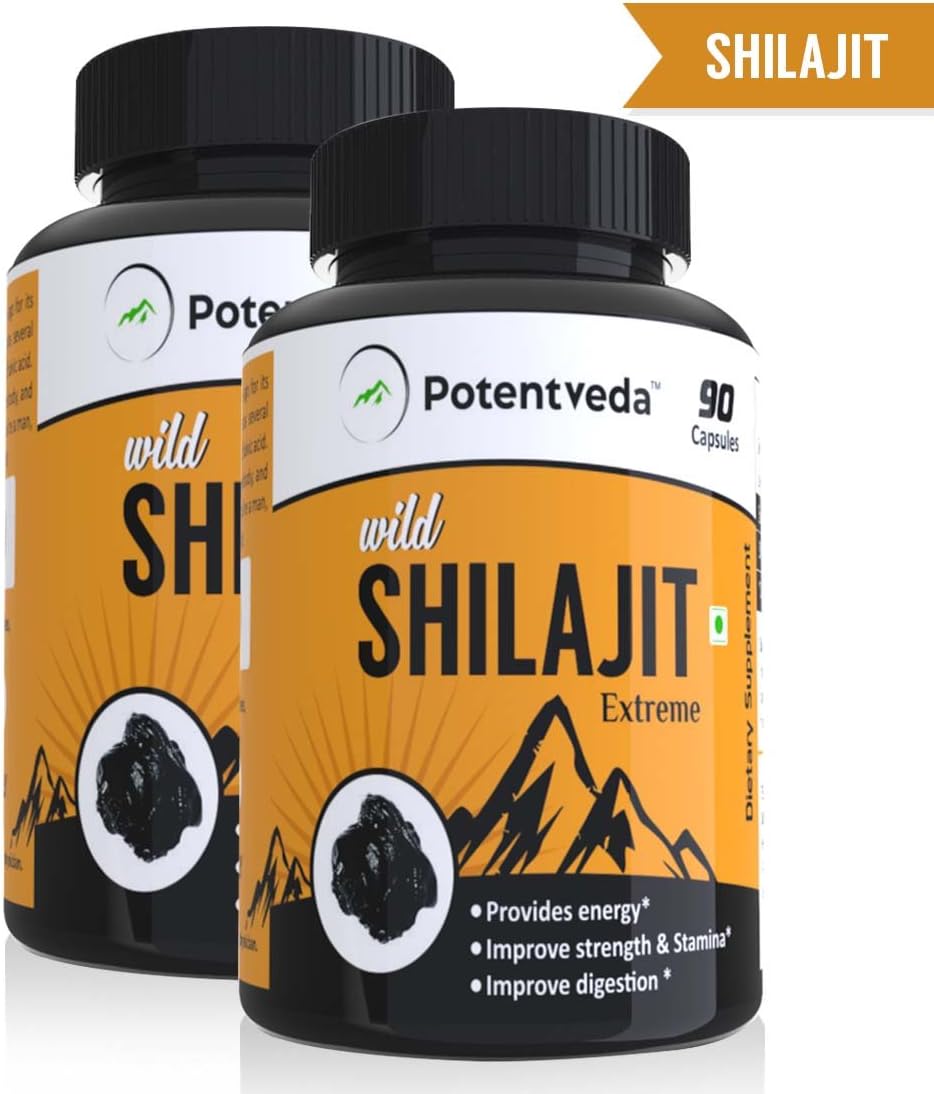 Potentveda Shilajit extract for men & women - 90 capsules (Pack of 2)