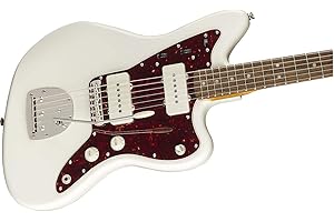 FENDER Squier Classic Vibe 60s Jazzmaster Electric Guitar, with 2-Year Warranty, Olympic White, Laurel Fingerboard