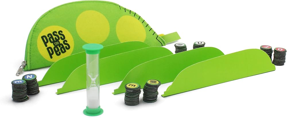 entertoyment Pass the Peas Magnetic Word Game in Pea Pod Case Fast Rounds