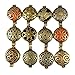 Julie Wang 6pcs Mixed Bronze Color Aromatherapy Pendant Locket Essential Oil Diffuser Necklace Charms